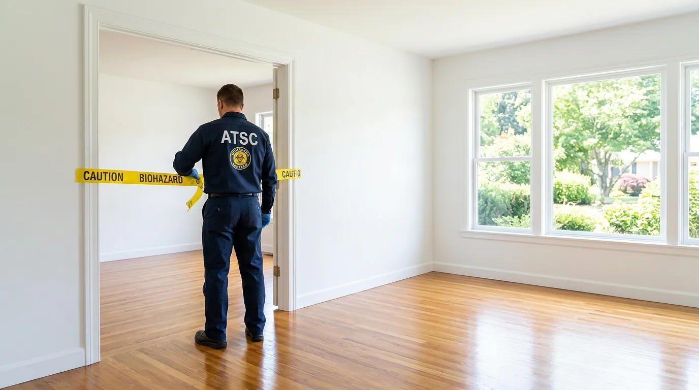 Certified biohazard cleanup crew performing Decomposition Cleanup in Sheridan